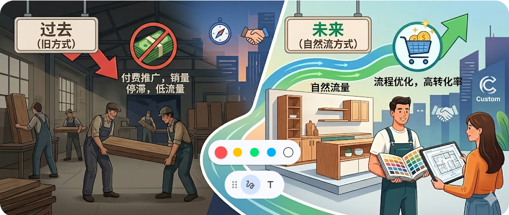 电商硬投没转化？定制厂家如何靠“自然流”逆袭，省下百万推广费！定制厂家电商运营自然流量解决方案